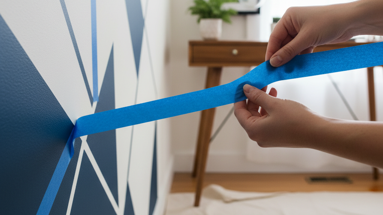Create Your Own Wall Art With Just Painter’s Tape