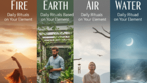 Daily Rituals Based on Your Element Fire, Earth, Air & Water
